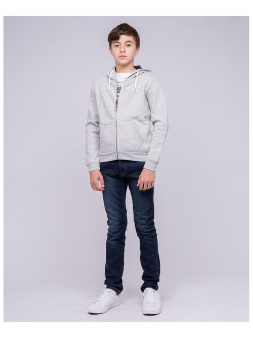 Sweat zippé capuche WAMS garçon - Kiabi