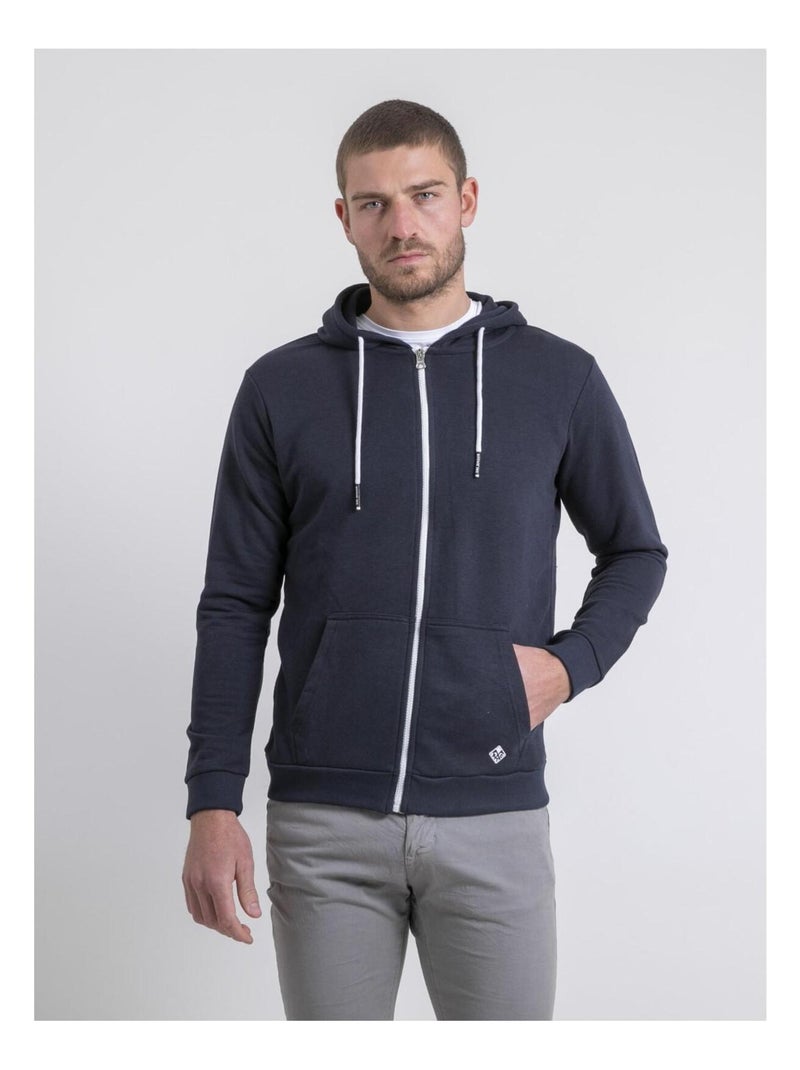 Sweat zippé capuche WAMSAP Jaune - Kiabi