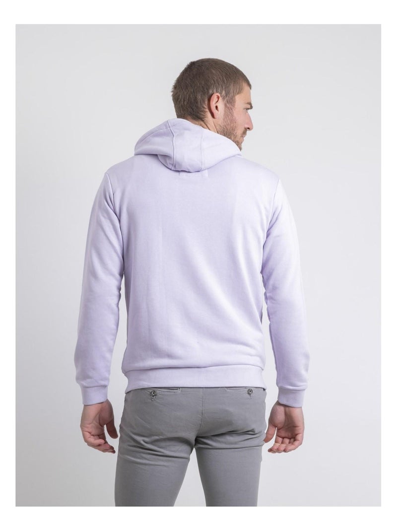 Sweat zippé capuche WAMSAP Violet - Kiabi