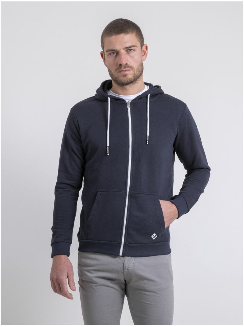 Sweat zippé capuche WAMSAP Violet - Kiabi