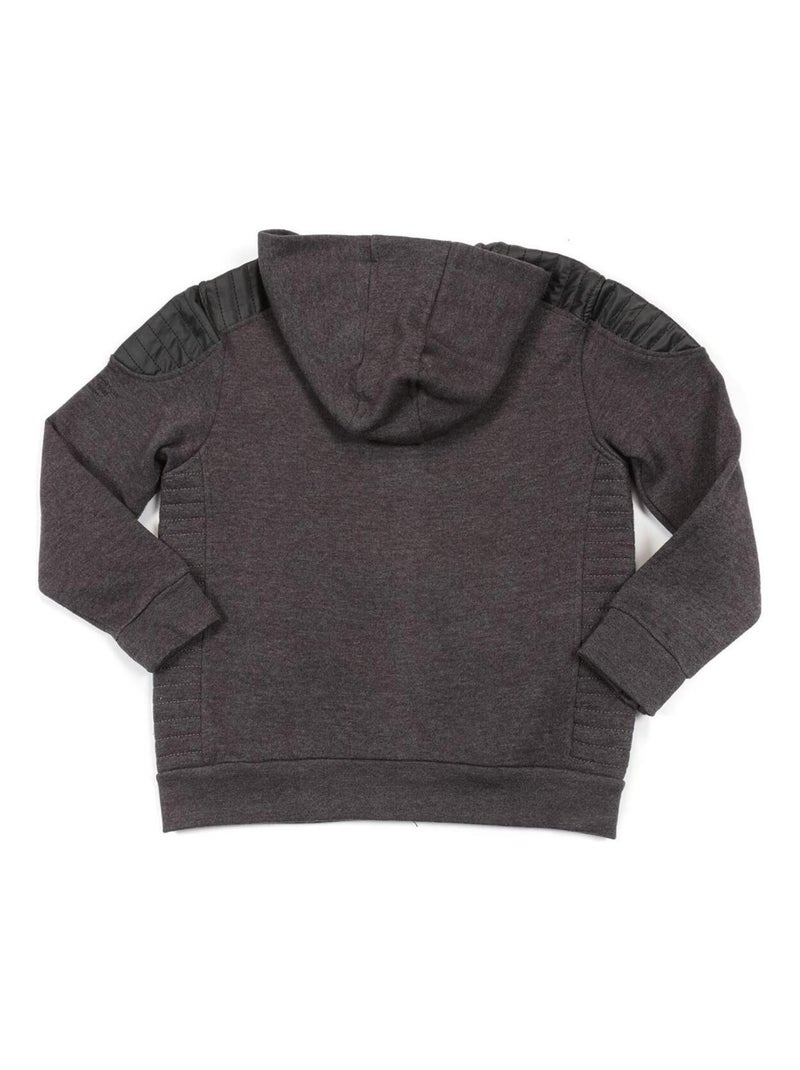 SWEAT ZIPPE CAPUCHE WEST garçon Gris - Kiabi