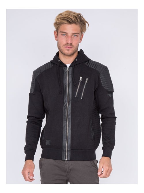 Sweat zippé capuche WEST - Kiabi