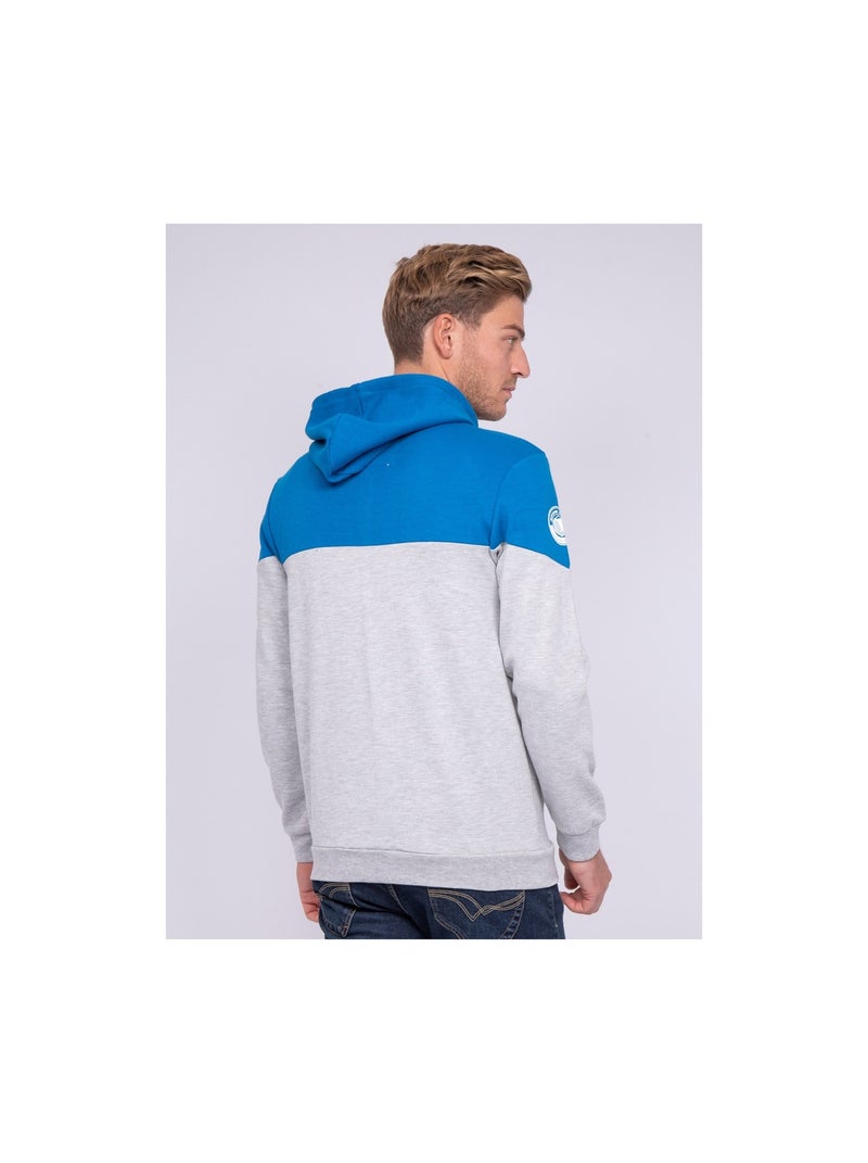 Sweat zippé capuche WICK Bleu roi - Kiabi