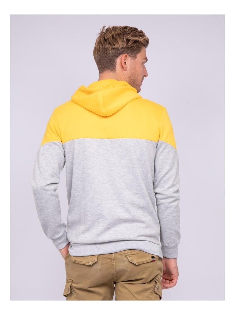 Sweat zippé capuche WICK Jaune - Kiabi