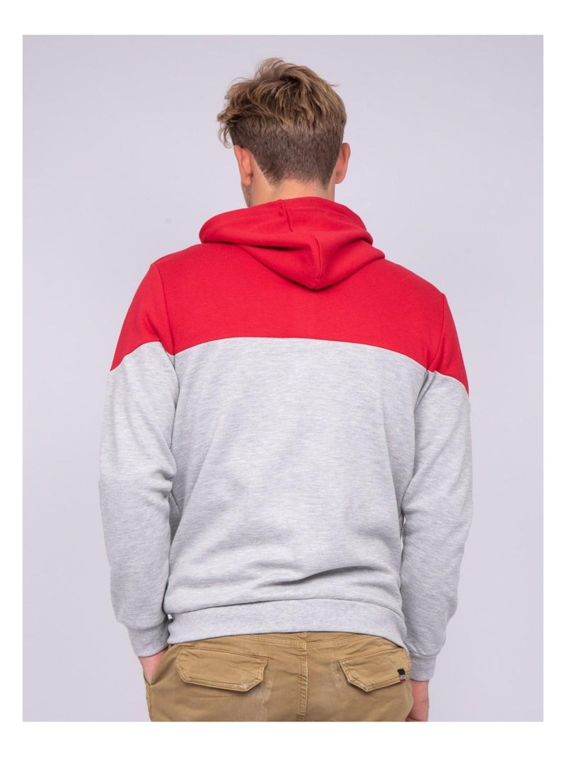 Sweat zippé capuche WICK Rouge - Kiabi