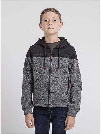 Sweat zippé capuche wildomax garçon