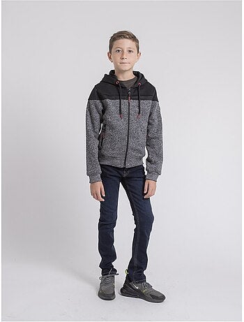Sweat zippé capuche wildomax garçon