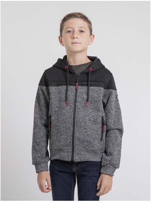 Sweat zippé capuche wildomax garçon - Kiabi Sweat zippé capuche wildomax garçon - Kiabi