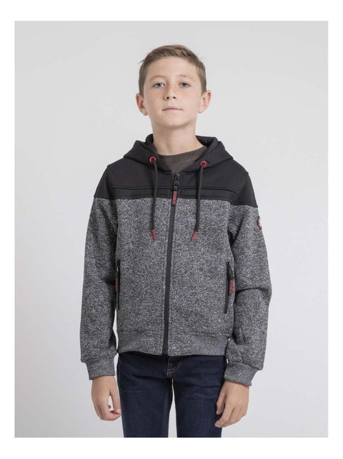 Sweat zippé capuche WILDOMAX-J - Kiabi