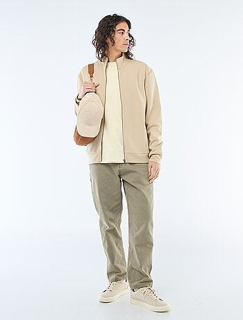 Sweat zippé col montant