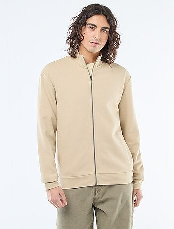 Sweat zippé col montant