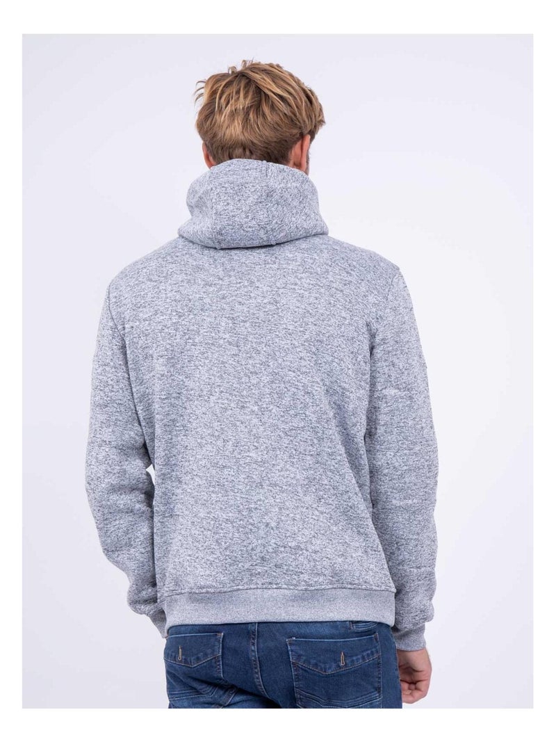 Sweat zippé col montant capuche WEMOVE Gris - Kiabi
