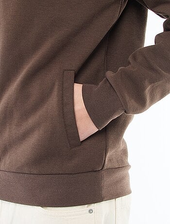 Sweat zippé col montant