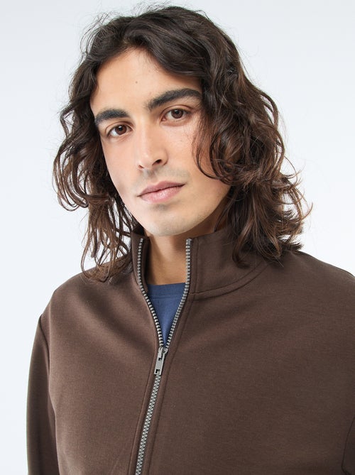 Sweat zippé col montant - Kiabi