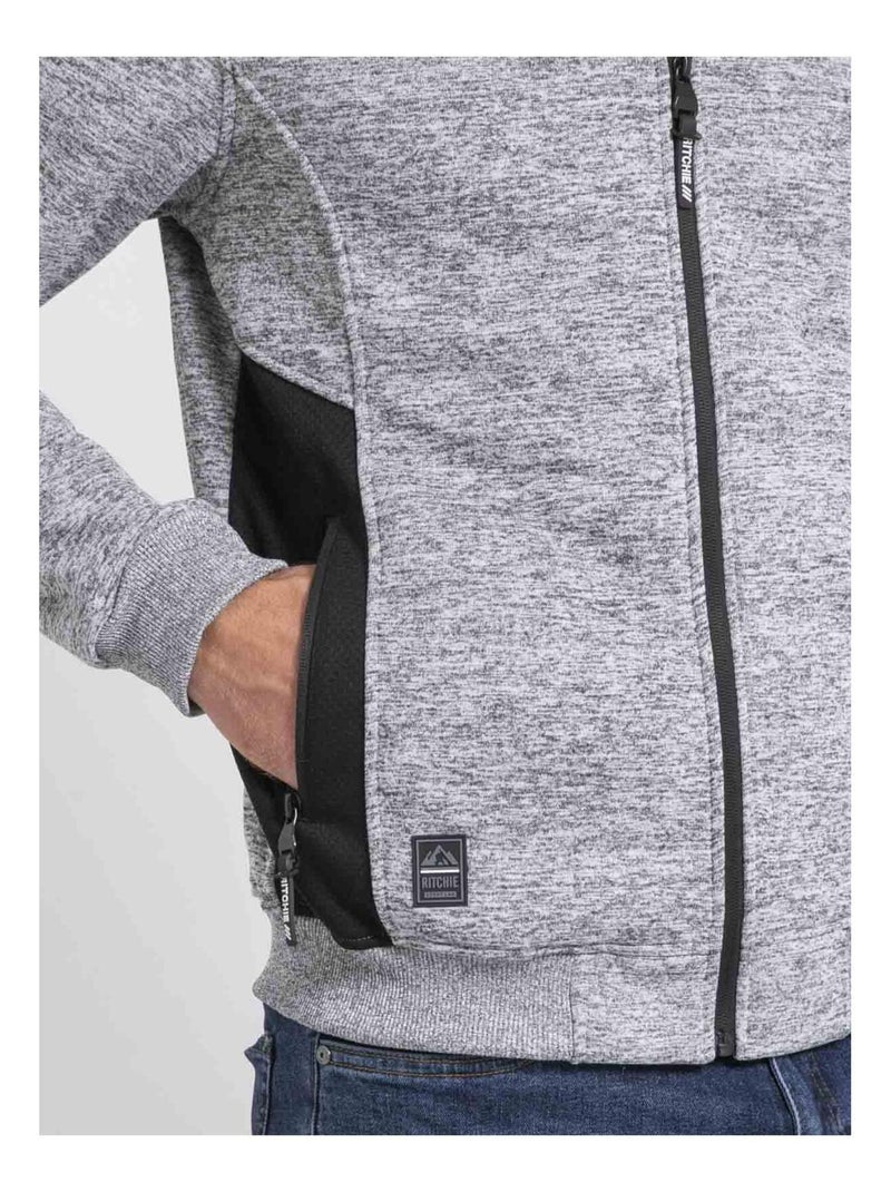Sweat-Shirt Col Montant Demi-Zippé Dégradé main image 1