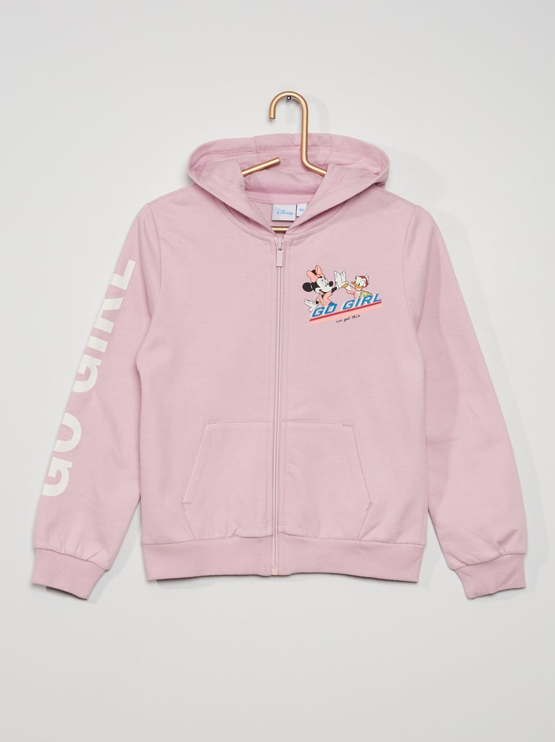 Sweat zippé 'Disney' violet - Kiabi