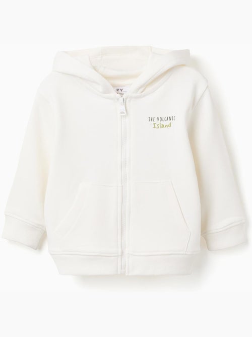 Sweat zippé en coton à capuche Cactus Garden - Kiabi