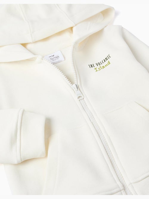 Sweat zippé en coton à capuche Cactus Garden - Kiabi