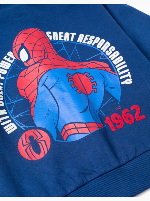 Sweat zippé en coton à capuche et imprimé Spider-Man - Kiabi