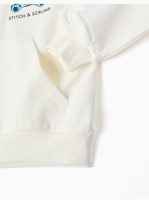 Sweat zippé en coton à capuche et imprimés Stitch - Kiabi