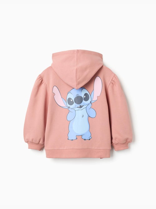 Sweat zippé en coton peigné en molleton avec capuche et imprimés Stitch - Kiabi Sweat zippé en coton peigné en molleton avec capuche et imprimés Stitch - Kiabi