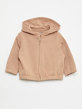 Sweat zippé en french terry