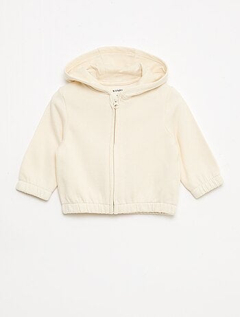 Sweat zippé en french terry