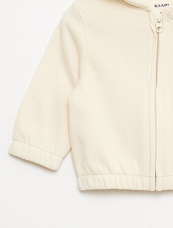 Sweat zippé en french terry