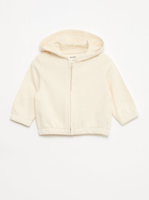 Sweat zippé en french terry - Kiabi