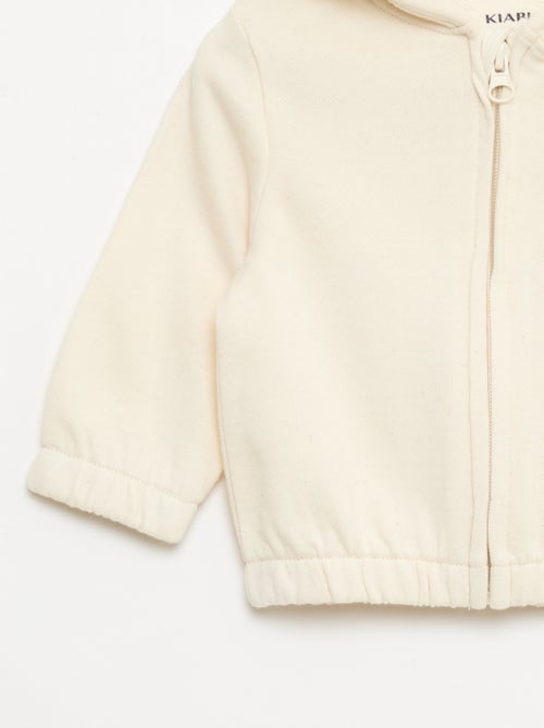 Sweat zippé en french terry - Kiabi