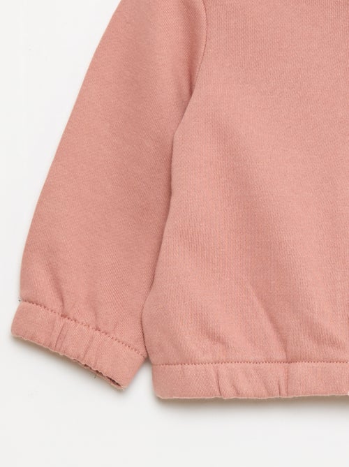 Sweat zippé en french terry - Kiabi