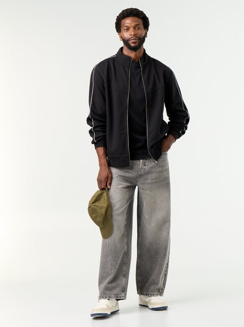 Sweat zippé en molleton - Kiabi