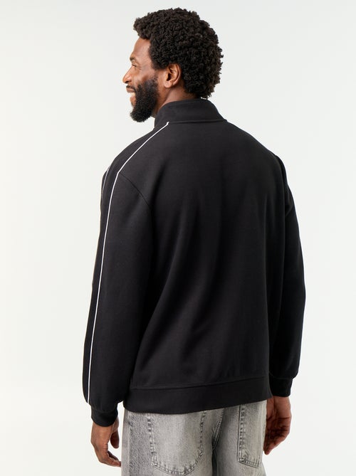 Sweat zippé en molleton - Kiabi