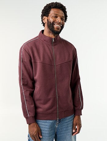 Sweat zippé en molleton