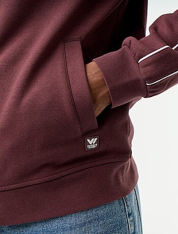 Sweat zippé en molleton