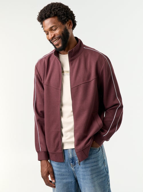 Sweat zippé en molleton - Kiabi
