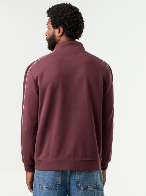 Sweat zippé en molleton - Kiabi