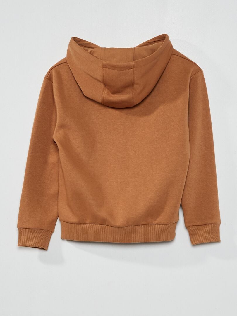 Sweat zippé facile à enfiler Marron - Kiabi