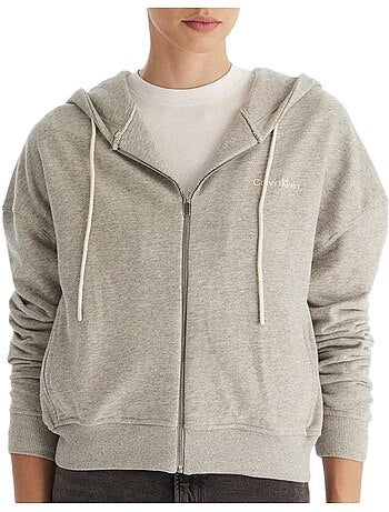 Sweat Zippé Femme Calvin Klein Jeans