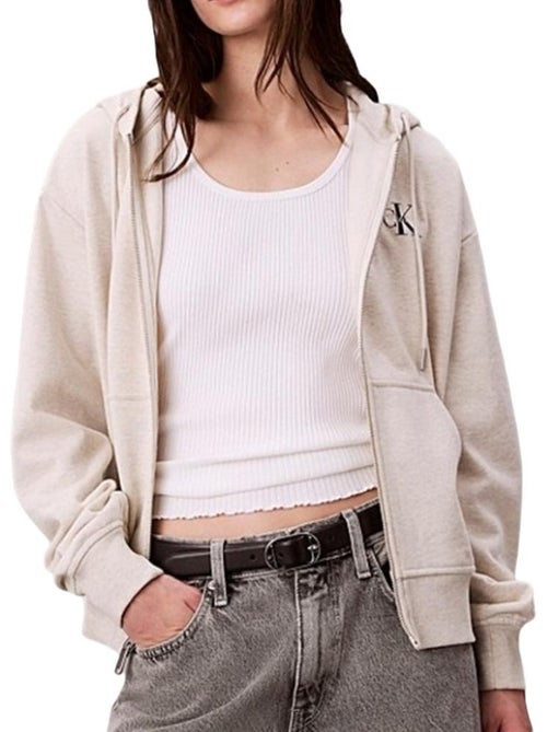 Sweat Zippé Femme Calvin Klein Jeans - Kiabi