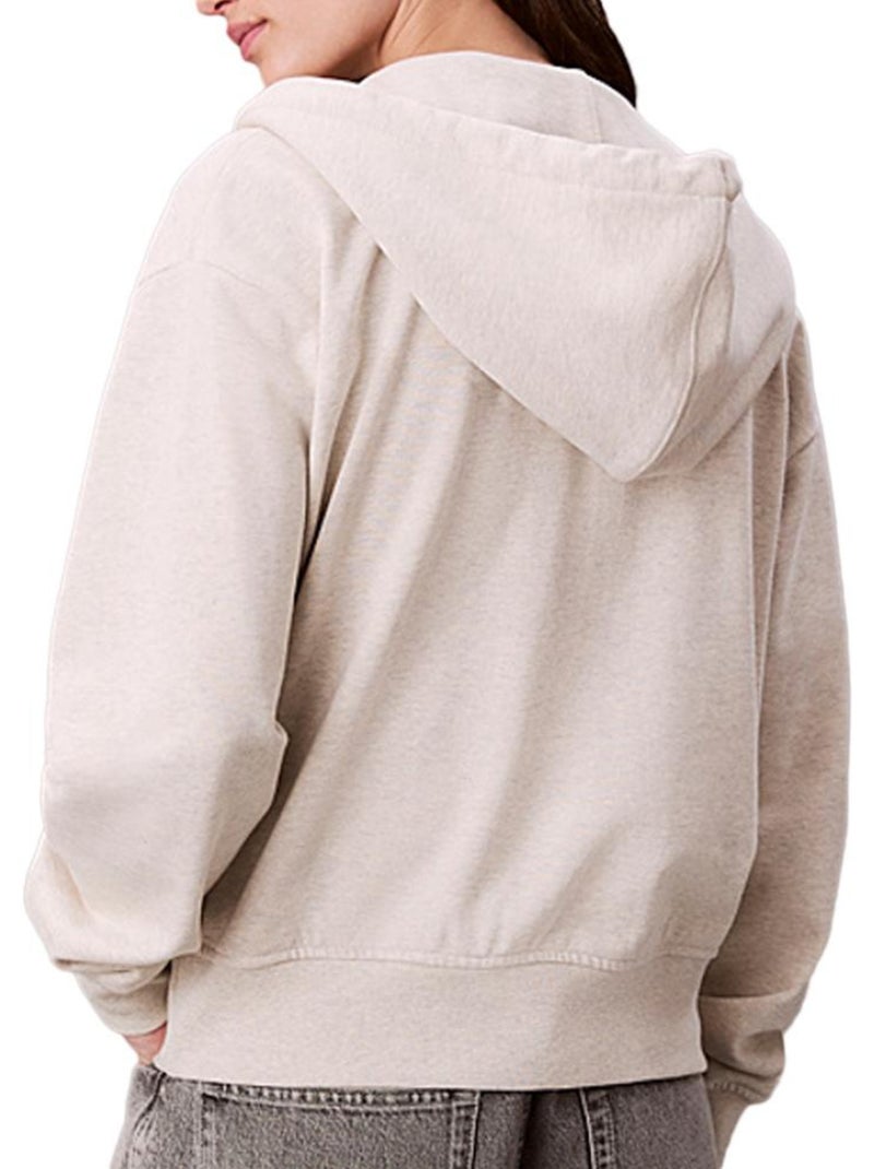 Sweat zippé femme calvin klein jeans Gris Argenté - Kiabi