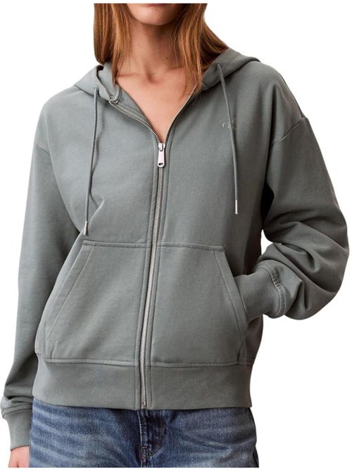 Sweat zippé femme calvin klein jeans - Kiabi Sweat zippé femme calvin klein jeans - Kiabi