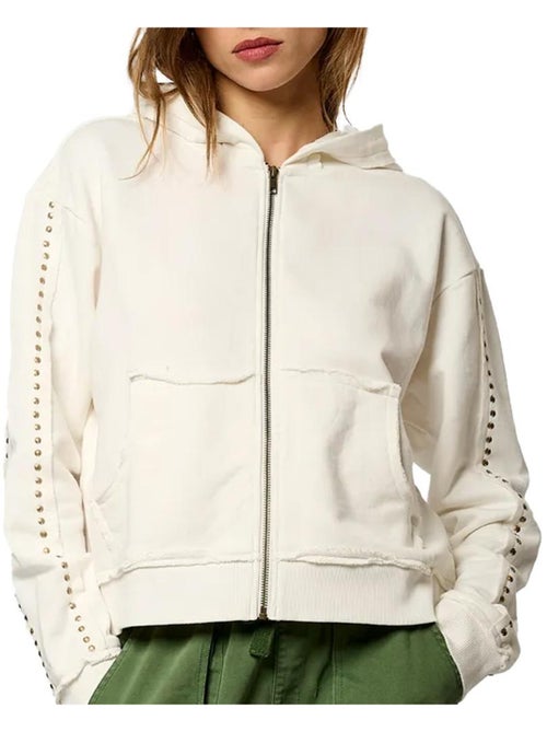 Blouson Sweat Blanc Kiabi - Taille 6 Mois - Occasion Très Bon état