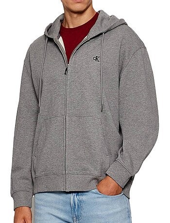 Sweat Zippé Homme Calvin Klein Jeans Terry Monog