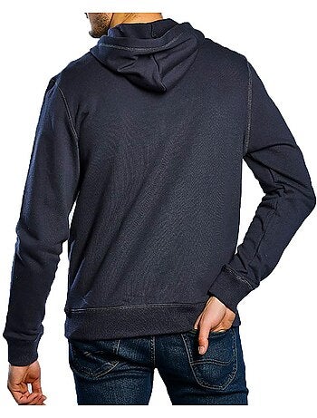 Sweat zippé Homme Schott Badge