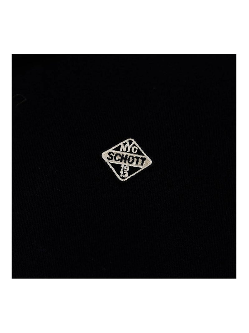 Sweat zippé  Homme Schott Badge Noir - Kiabi