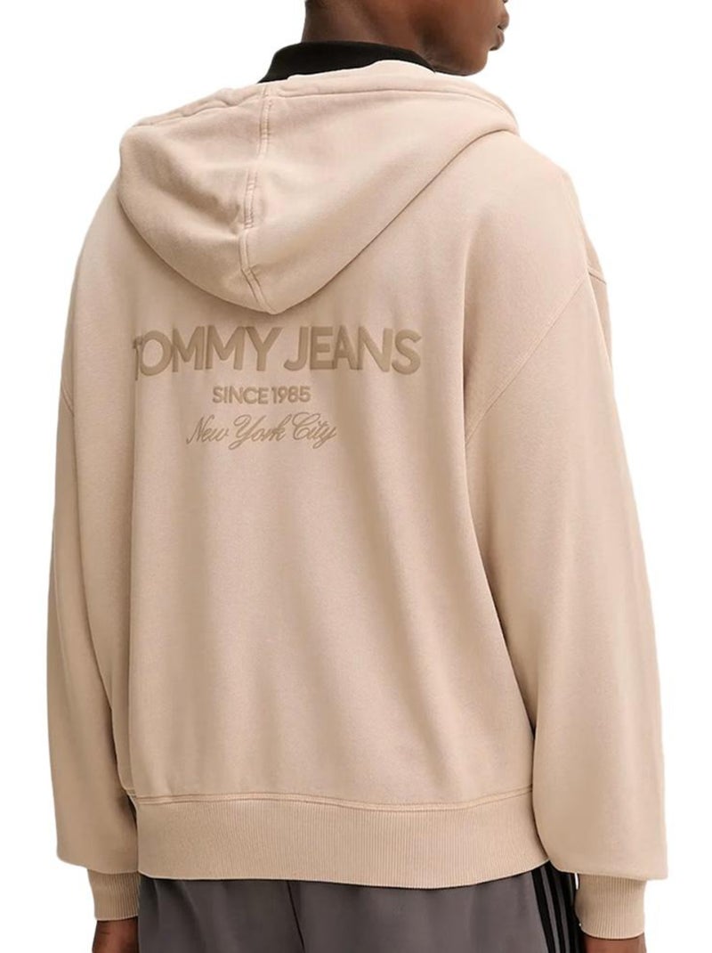 Sweat Zippé Homme Tommy Hilfiger Beige - Kiabi