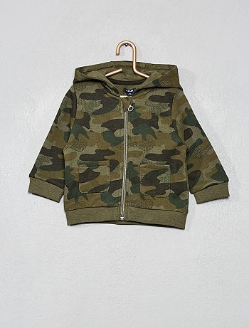Sweat zippé imprimé