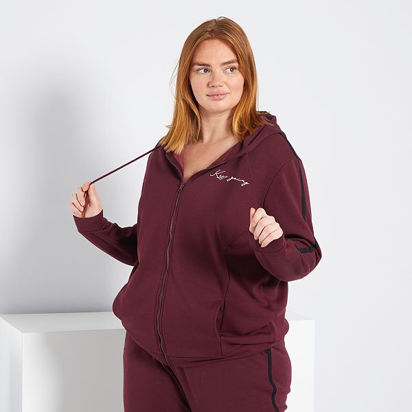 Sweat ZippÃ© Rouge Femme Sweat ZippÃ© Velours Femme Sweat