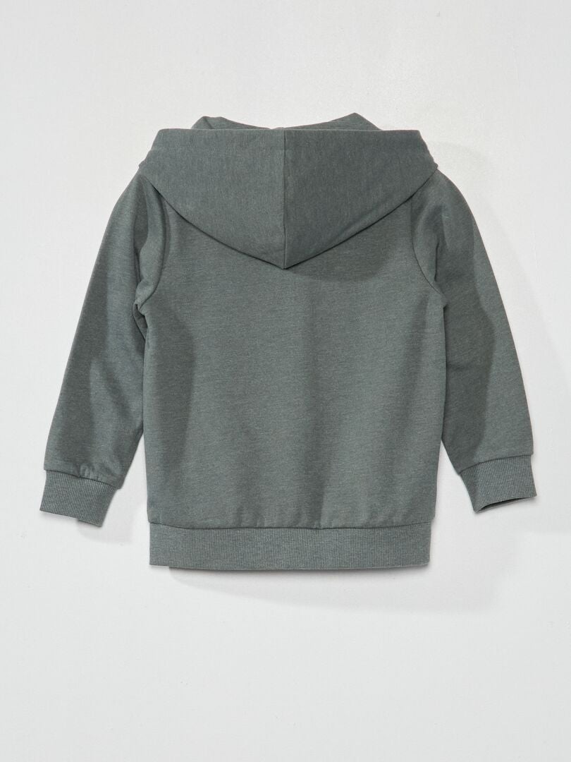 Sweat zippé 'Name It' en molleton Vert - Kiabi